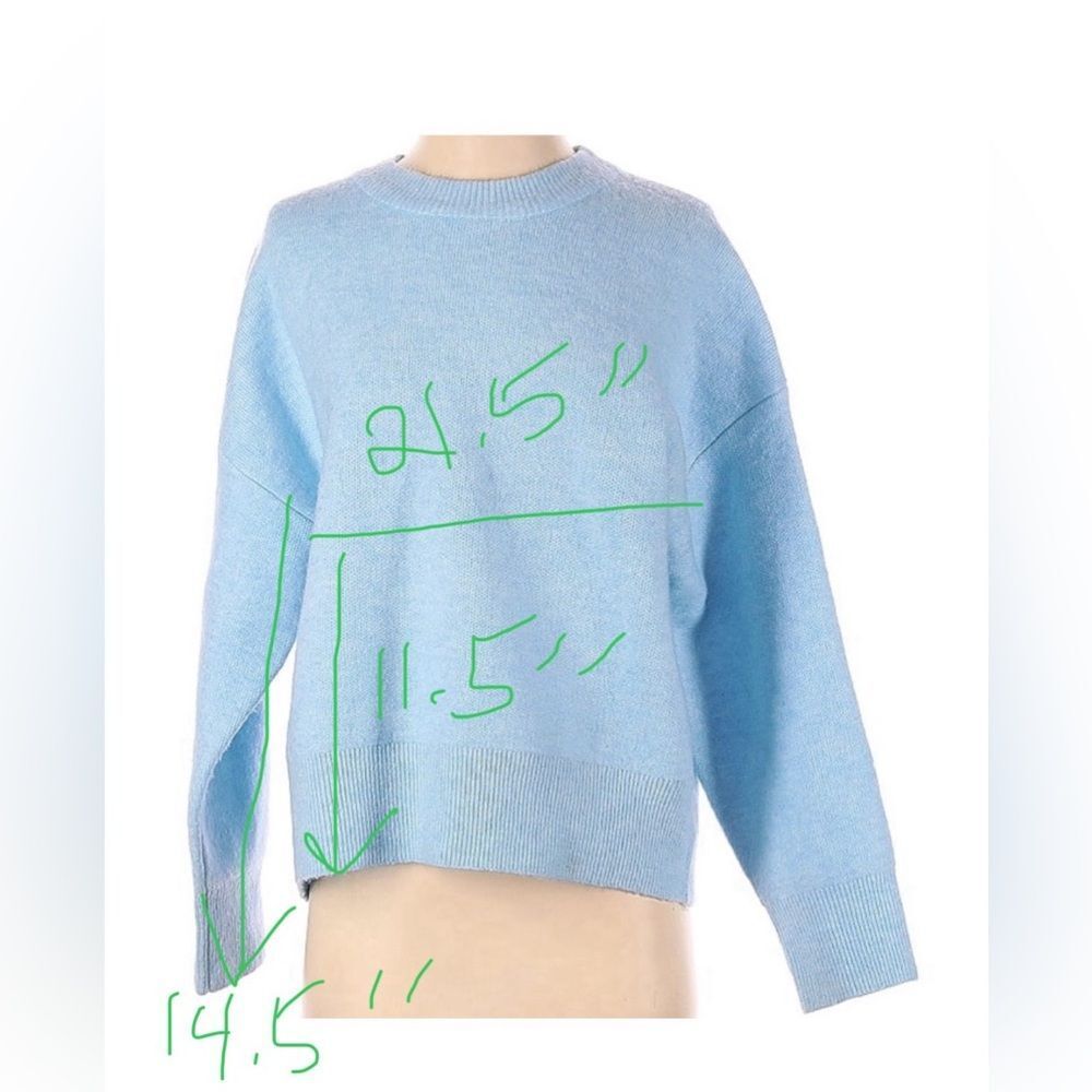 Michael Stars - PERFECT SPRING SWEATER in size Small, Lt Blue NWOT - Picture 9 of 9